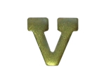 Bronze Letter V