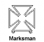 Marksmanship qualification badge - Marksman