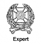 Marksmanship qualification badges - Expert