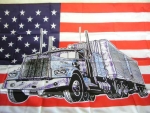Vlajka USA Trucker