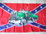 Vlajka konfederace (JIH) Rebel Trucker