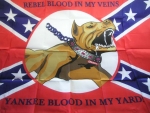 Vlajka konfederace (JIH) Rebel Pitbull