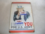 Cedule I Want You For U.S.Army HW-ARMY-1