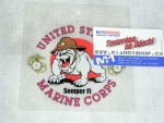 Samolepa USMC Dog Logo