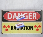 Cedule Danger Radiation HW-OST-1