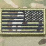 Nášivka vlajka USA multicam R