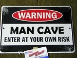Cedule Warning Man Cave AL-PRK-29