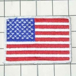 Nášivka vlajka USA Bílý lem
