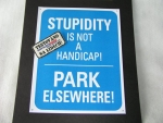 Cedule Stupidity Not A Handicap SFT-OST-41