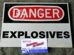 Cedule Danger explosiv AL-ORG-5