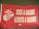 Vlajka USMC Jednou Marik vdycky Marik