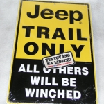 Cedule Jeep Trail Only AL-PRK-11