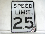 Cedule Speed limit 25