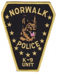 K9 Unit Norwalk Police nášivka
