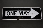 Dopravn znaka One Way prav