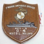 Plaketa 1st. Marine Amphibious