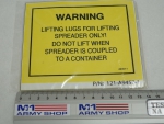 Samolepa Warning Container