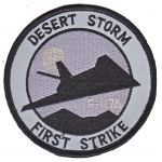 Operation Desert Storm nášivka First Strike F-117A
