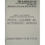 US Manul TM 9-1005-211-34 Pistole M1911A1